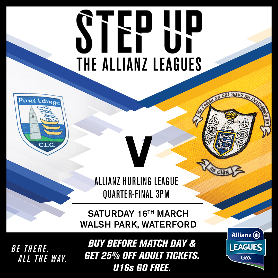 Allianz Hurling League Division 1 Quarter-Final – Waterford 0-31 Clare 1-14