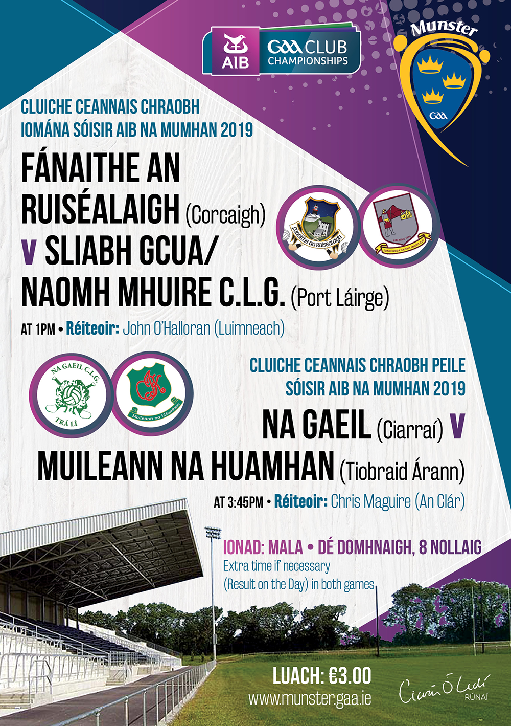 2019 AIB Junior Munster Club Hurling Championship Final – Russell Rovers (Cork) 2-13 St. Mary’s (Waterford) 0-11