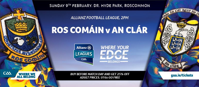 2020 Allianz Football League Division 2 – Roscommon 1-8 Clare 0-4